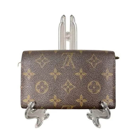 Louis Vuitton LV Monogram Canvas Snap and Zip Compact Wallet Vintage